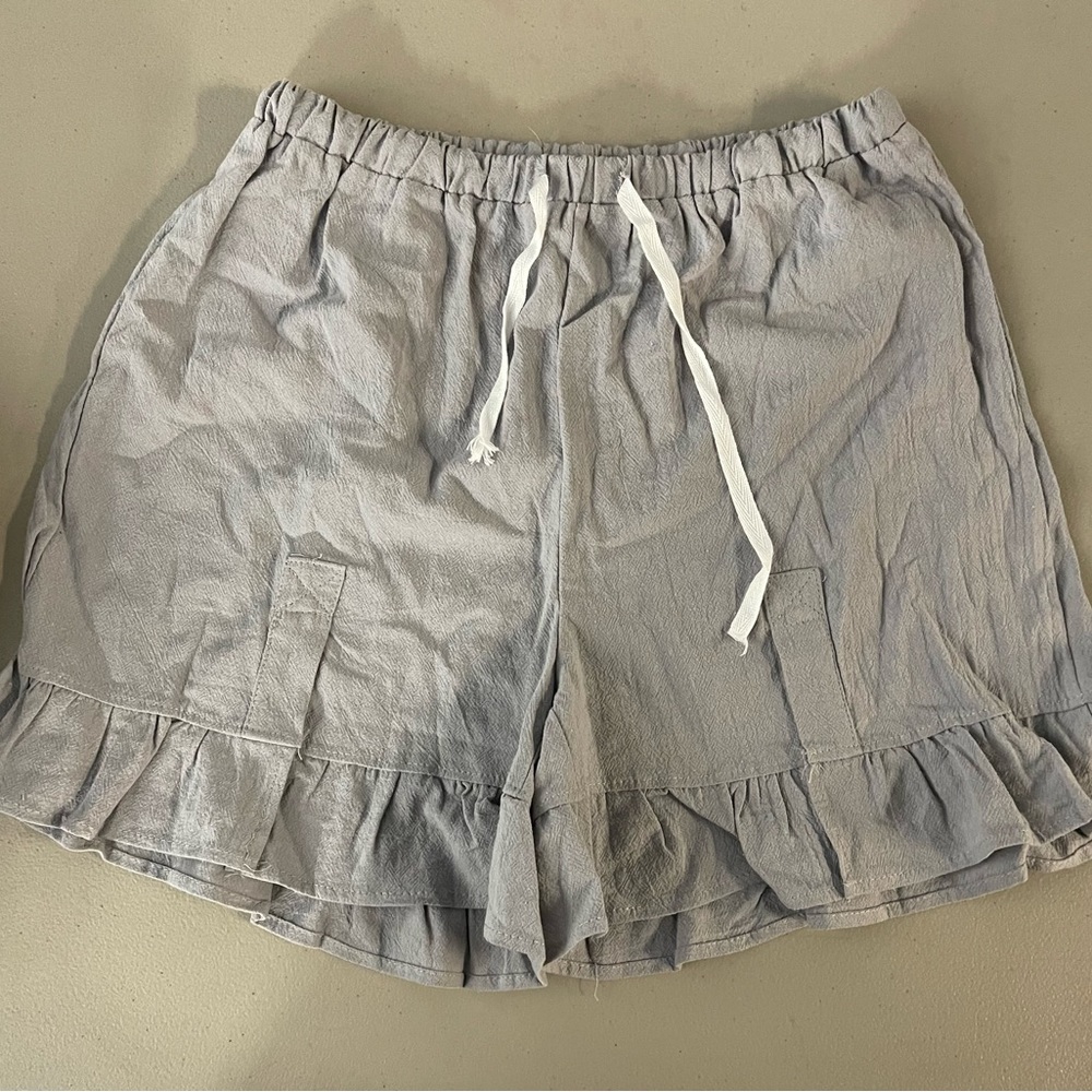 Gray Linen Shorts Size Small